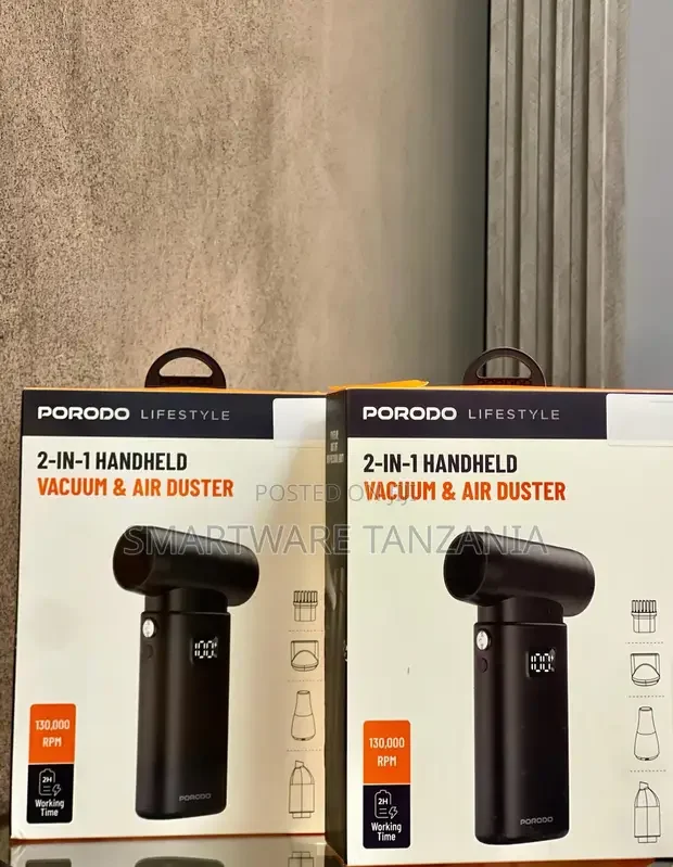 Porodo 2-in-1 Handheld Vacuum Air Duster - Buy in Dar es Salaam, Tanzania | Smartware