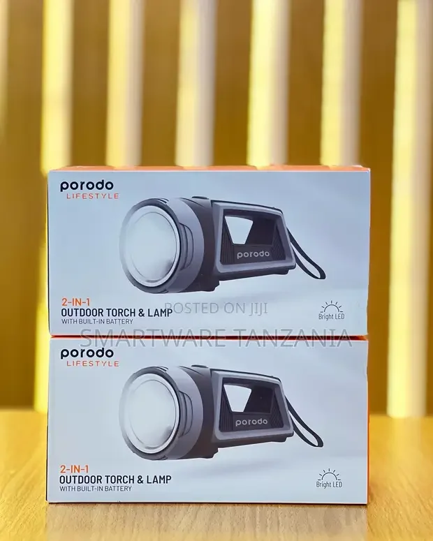 Porodo 2-in-1 Outdoor Torch Lamp With Built-in Battery - Buy in Dar es Salaam, Tanzania | Smartware