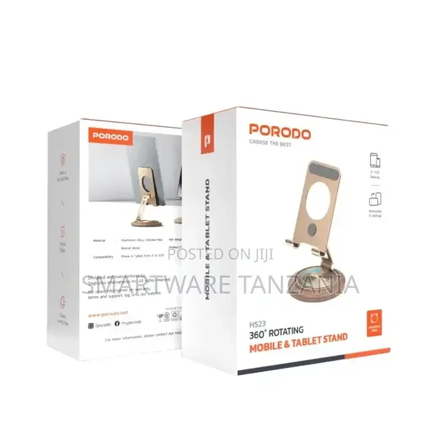 Porodo 360° Rotating Mobile Tablet Stand - Buy in Dar es Salaam, Tanzania | Smartware