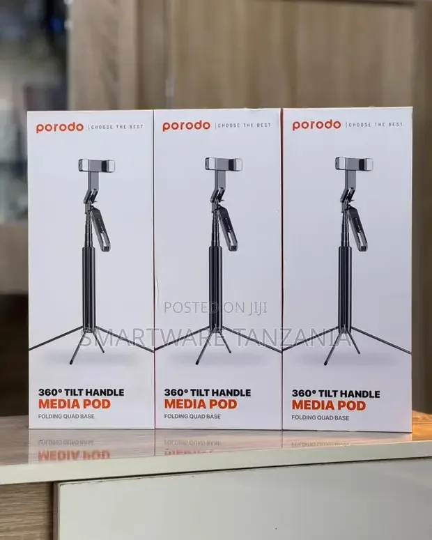 Porodo 360° Tilt Handle Media Pod - Buy in Dar es Salaam, Tanzania | Smartware