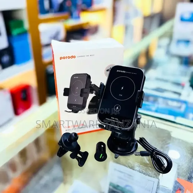 Porodo 3-in-1 Dual Coil Wireless Charger Car Mount - Buy in Dar es Salaam, Tanzania | Smartware