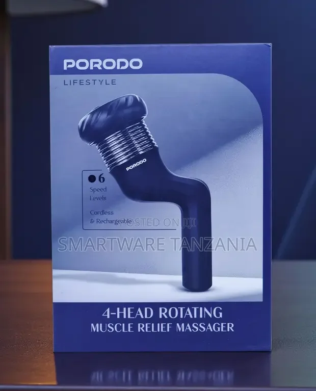 Porodo 4 Head Rotating Muscle Relief Massager - Buy in Dar es Salaam, Tanzania | Smartware