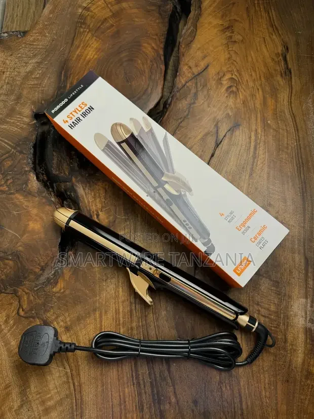 Porodo 4 Styles Hair Iron - Buy in Dar es Salaam, Tanzania | Smartware