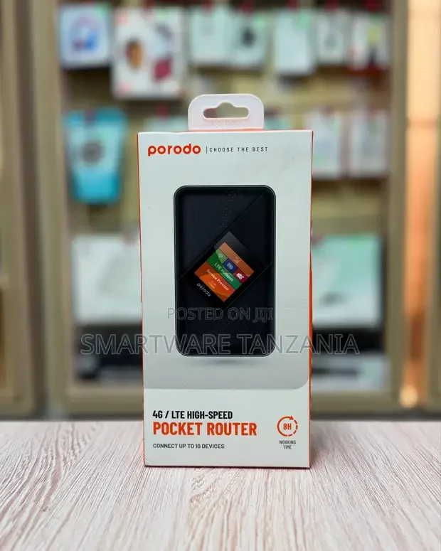 Porodo 4G LTE Pocket Router - High-Speed Wifi for 10 Devices - Buy in Dar es Salaam, Tanzania | Smartware