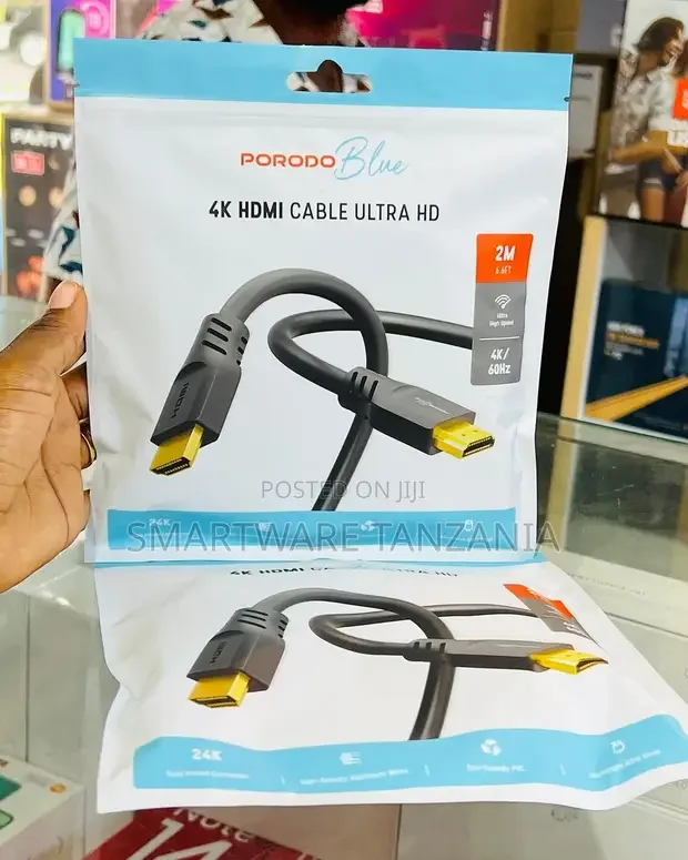 Porodo 60hz Hdmi Cable Ultra Hd 2m, Video Audio Streams