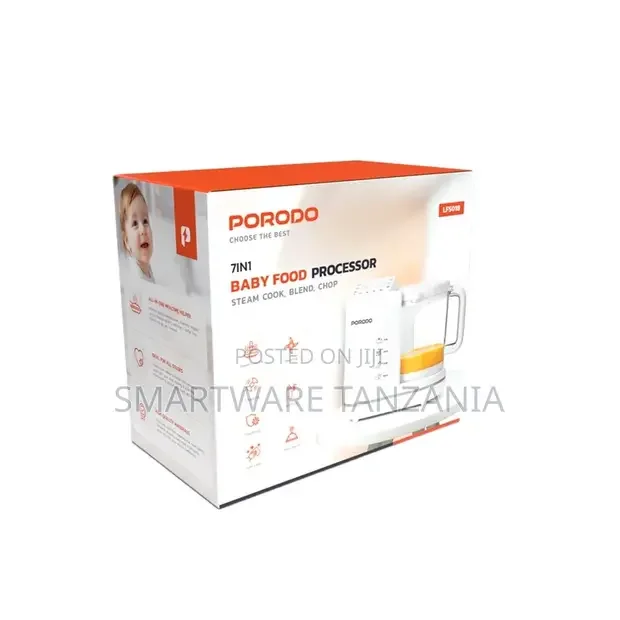 Porodo 7 in 1 Baby Food Processor - Buy in Dar es Salaam, Tanzania | Smartware