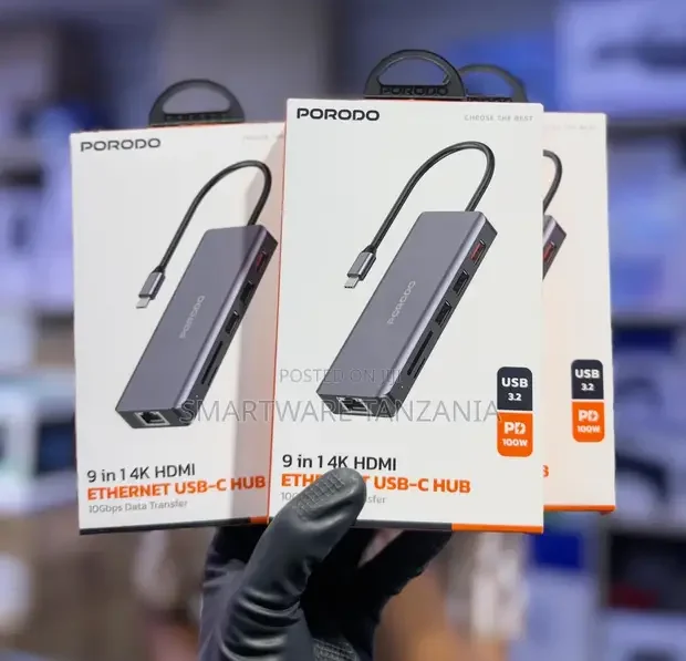 Porodo 9-in-1 USB-C Hub - Buy in Dar es Salaam, Tanzania | Smartware