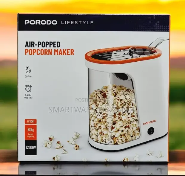 Porodo Air-Popped Popcorn Maker Lfs061 - Buy in Dar es Salaam, Tanzania | Smartware