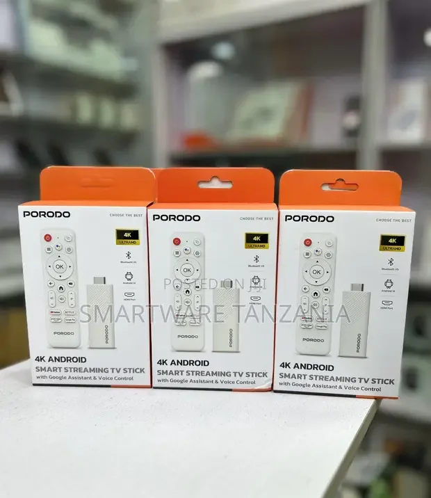Porodo Android 14 Smart TV Stick with Google Assistant - Buy in Dar es Salaam, Tanzania | Smartware