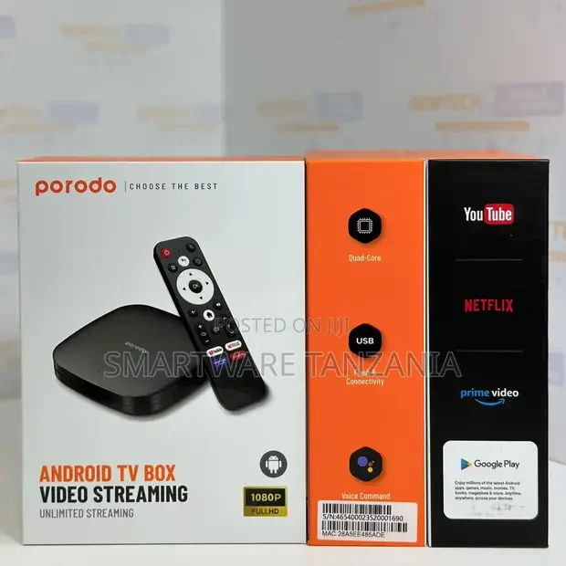 Porodo Android TV Box 1080p - Buy in Dar es Salaam, Tanzania | Smartware