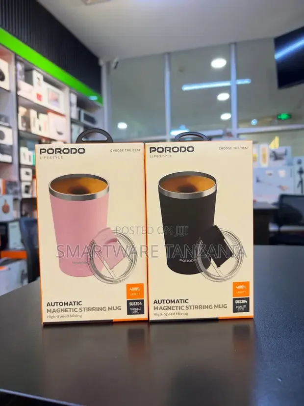 Porodo Automatic Magnetic Stirring Mug 400ml - Buy in Dar es Salaam, Tanzania | Smartware