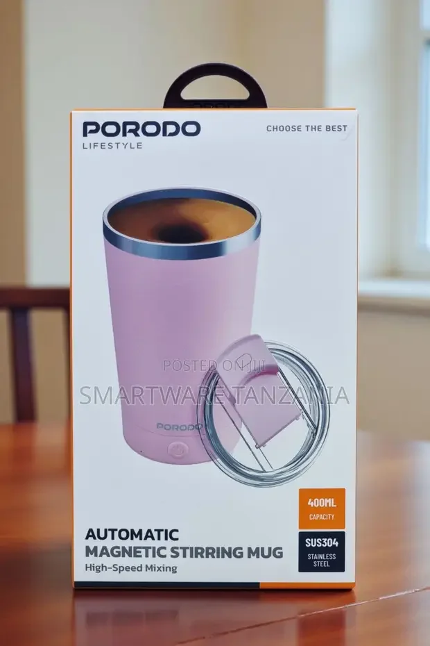 Porodo Automatic Magnetic Stirring Mug 400ml - Buy in Dar es Salaam, Tanzania | Smartware