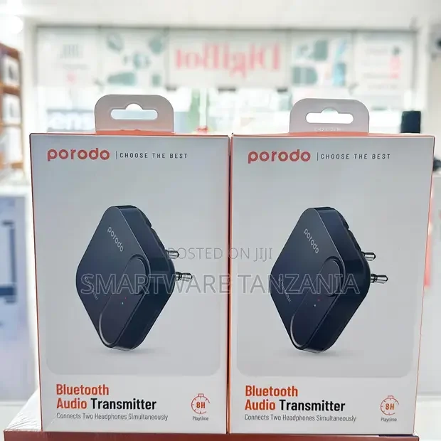 Porodo Bluetooth Audio Transmitter Dual Headphones - Buy in Dar es Salaam, Tanzania | Smartware