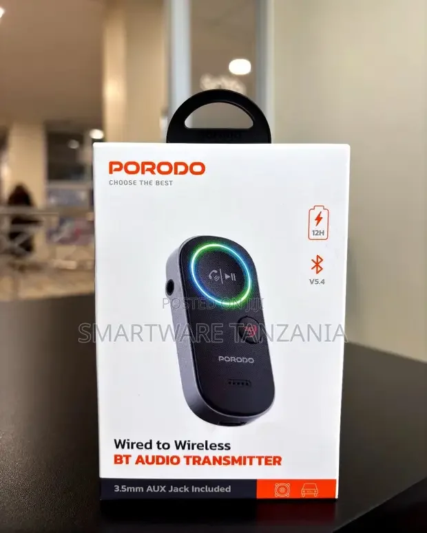 Porodo Bluetooth Audio Transmitter Wireless Adapter - Buy in Dar es Salaam, Tanzania | Smartware