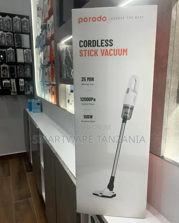 Porodo Cordless Stick Vacuum 12000pa Suction - Buy in Dar es Salaam, Tanzania | Smartware