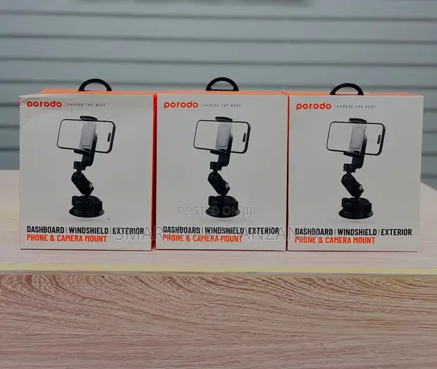 Porodo Dashboard Phone Mount - Windshield Exterior Car Holder - Buy in Dar es Salaam, Tanzania | Smartware