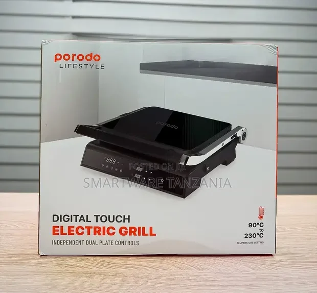 Porodo Digital Touch Electric Grill - Buy in Dar es Salaam, Tanzania | Smartware
