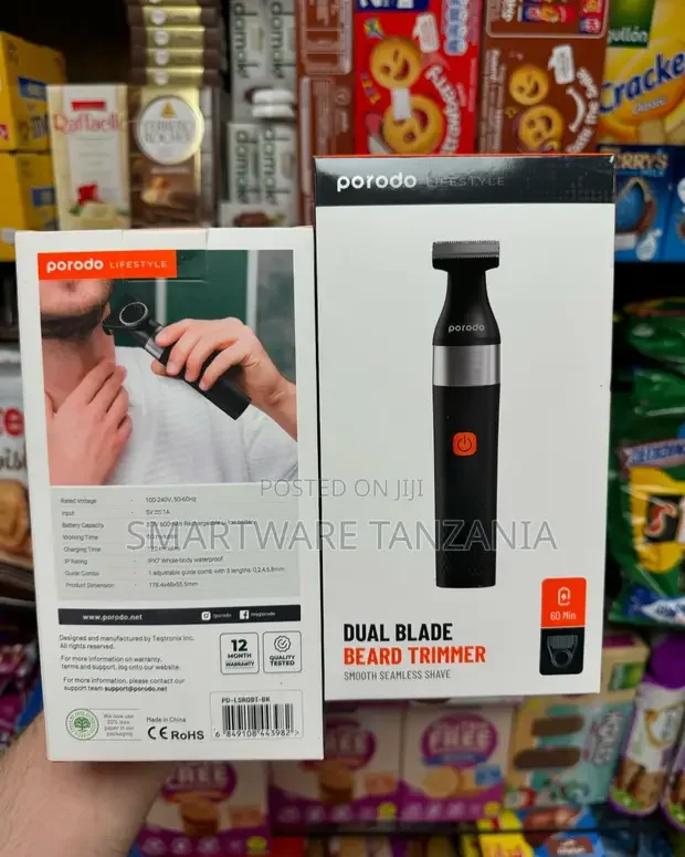 Porodo Dual Blade Beard Trimmer IPX7 Waterproof - Buy in Dar es Salaam, Tanzania | Smartware