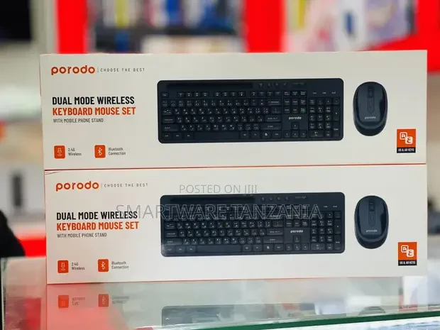 Porodo Dual Mode Wireless Keyboard Mouse Set - Buy in Dar es Salaam, Tanzania | Smartware