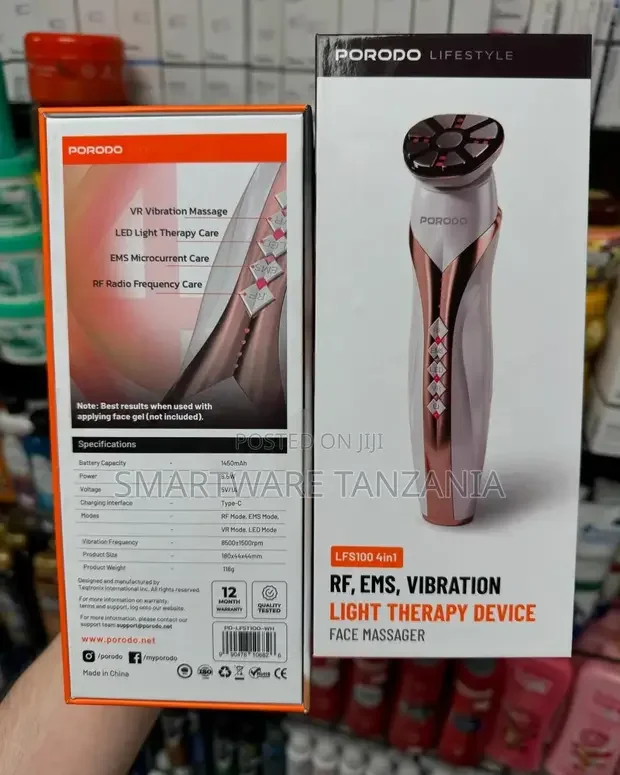 Porodo Facial Device RF, EMS & LED Light Therapy - Buy in Dar es Salaam, Tanzania | Smartware