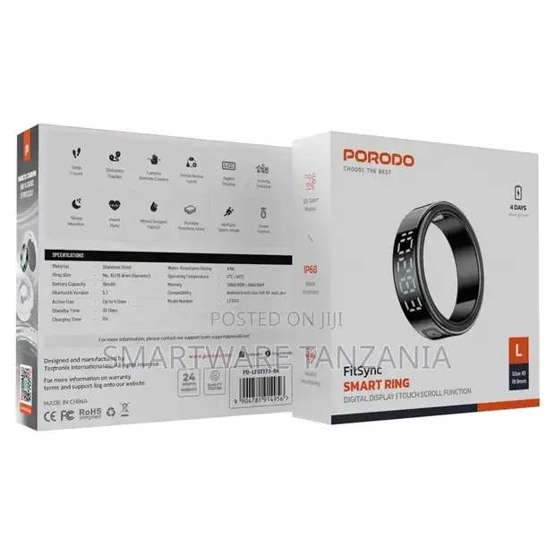 Porodo FitSync Smart Ring - Buy in Dar es Salaam, Tanzania | Smartware
