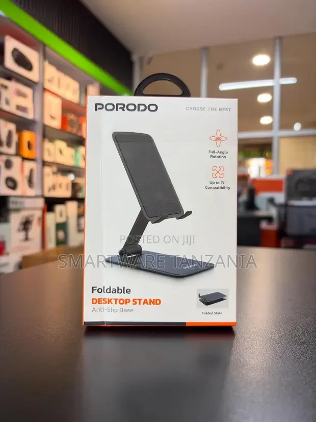 Porodo Foldable Desktop Stand for Phones & Tablets - Buy in Dar es Salaam, Tanzania | Smartware