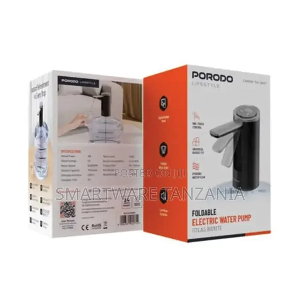Porodo Foldable Electric Water Pump Universal Bottle Compatibility