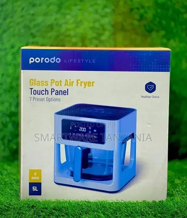 Porodo Full Glass Air Fryer 5L Transparent Basket - Buy in Dar es Salaam, Tanzania | Smartware