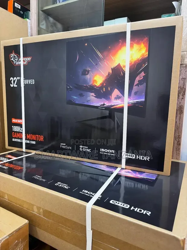 Porodo Gaming 32 Monitor Pdx523 - 180hz Curved Freesync Display