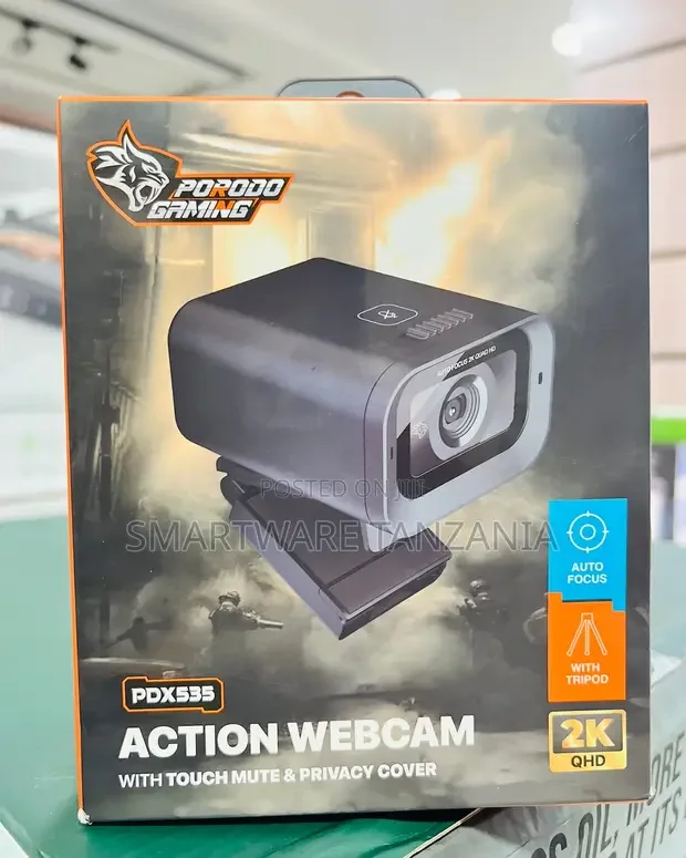 Porodo Gaming Action Webcam QHD - Buy in Dar es Salaam, Tanzania | Smartware