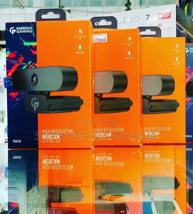 Porodo Gaming High Resolution Webcam Full Hd 1080p 30fps