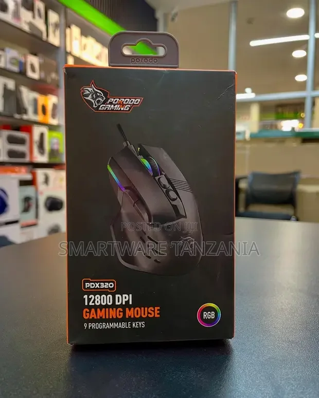Porodo Gaming Pdx320 Mouse 12800 DPI RGB - Buy in Dar es Salaam, Tanzania | Smartware