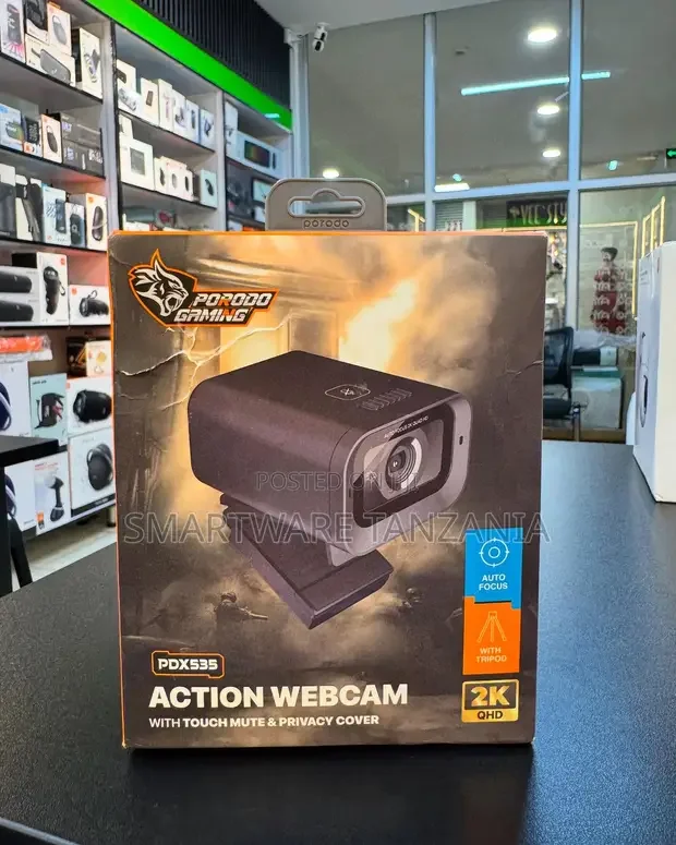 Porodo Gaming PDX535 Action Webcam QHD - Buy in Dar es Salaam, Tanzania | Smartware