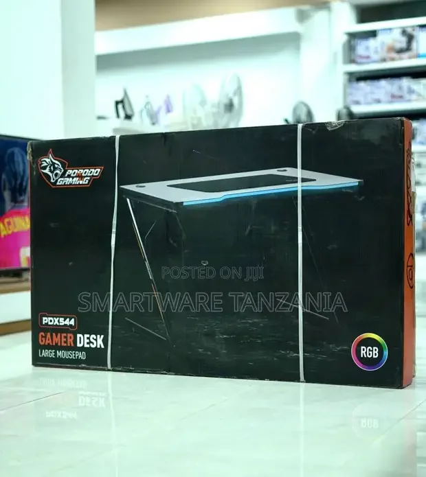 Porodo Gaming PDX544 RGB LED Gamer Desk - Buy in Dar es Salaam, Tanzania | Smartware