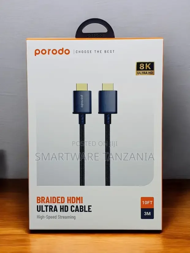 Porodo Hdmi To Type C Cable 1.8m Ultra Hd Resolution