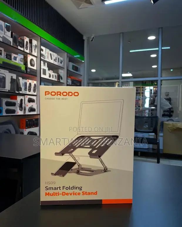 Porodo HS09 Smart Folding Multi-Device Laptop Stand - Buy in Dar es Salaam, Tanzania | Smartware