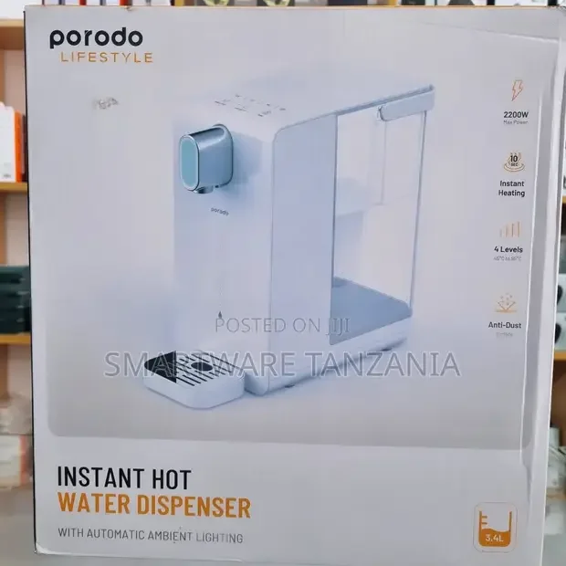 Porodo Instant Hot Water Dispenser 2200W - Buy in Dar es Salaam, Tanzania | Smartware