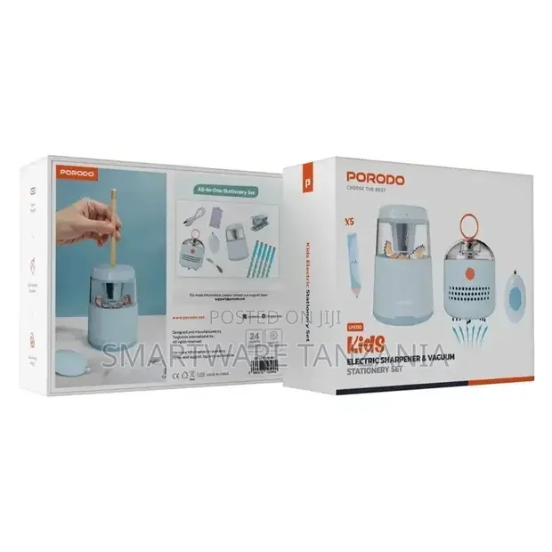 Porodo Kids Electric Sharpener Vacuum Stationary Set - Buy in Dar es Salaam, Tanzania | Smartware