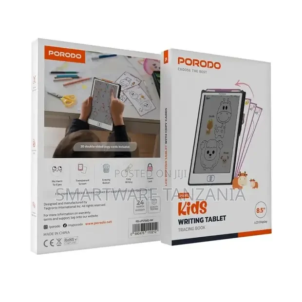 Porodo Kids Writing Tablet - Black - Buy in Dar es Salaam, Tanzania | Smartware