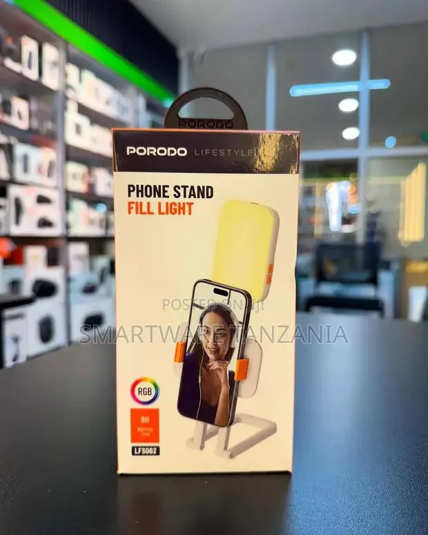 Porodo Lfs062 Phone Stand Fill Light RGB - Buy in Dar es Salaam, Tanzania | Smartware