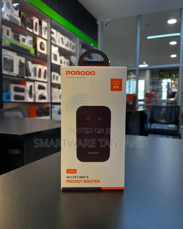 Porodo LFS132 4G LTE WiFi 6 Pocket Router - Buy in Dar es Salaam, Tanzania | Smartware
