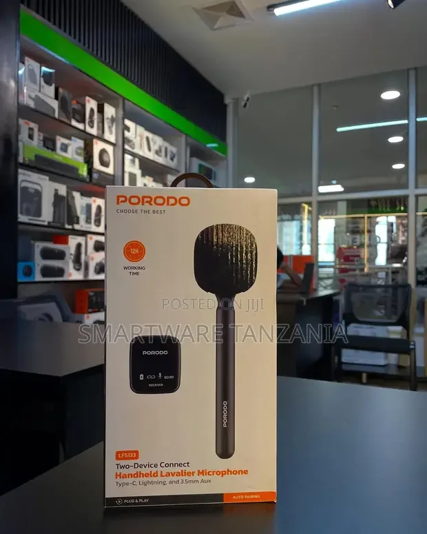 Porodo LFS133 Wireless Lavalier Microphone - Buy in Dar es Salaam, Tanzania | Smartware