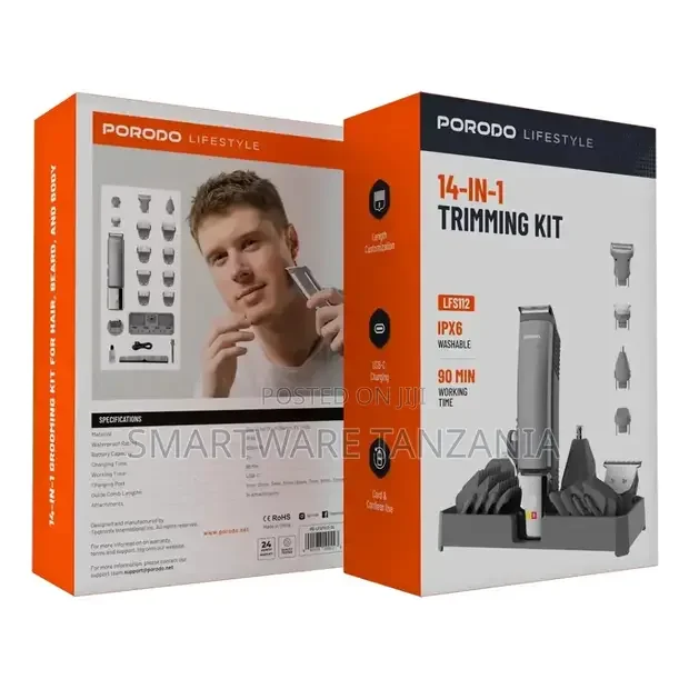 Porodo Lifestyle 14-in-1 Trimming Kit - Buy in Dar es Salaam, Tanzania | Smartware