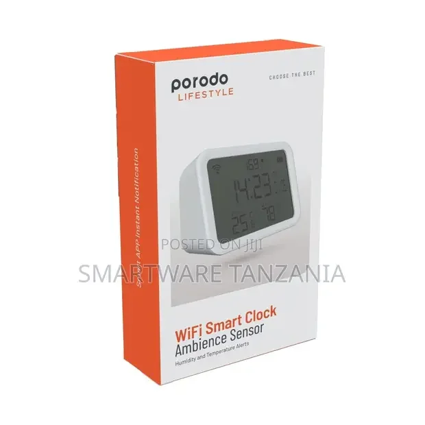 Porodo Lifestyle 4 in 1 Temperature and Humidity Sensor - Buy in Dar es Salaam, Tanzania | Smartware