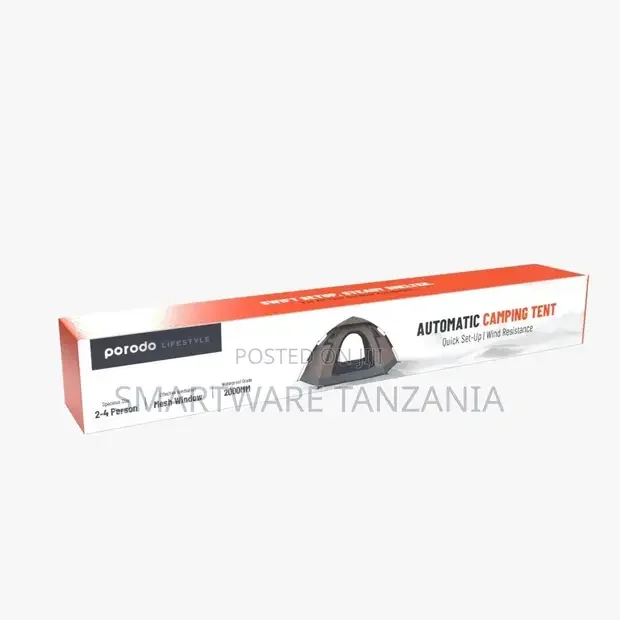 Porodo Lifestyle 4-Person Easy Pop-Up Automatic Camping Tent - Buy in Dar es Salaam, Tanzania | Smartware