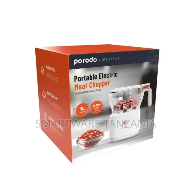 Porodo Lifestyle 88w 4in1 Mini Food Processor - White