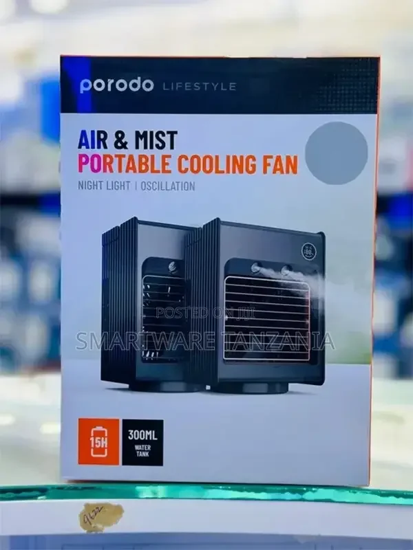 Porodo Lifestyle Air Mist Portable Cooling Fan - Buy in Dar es Salaam, Tanzania | Smartware
