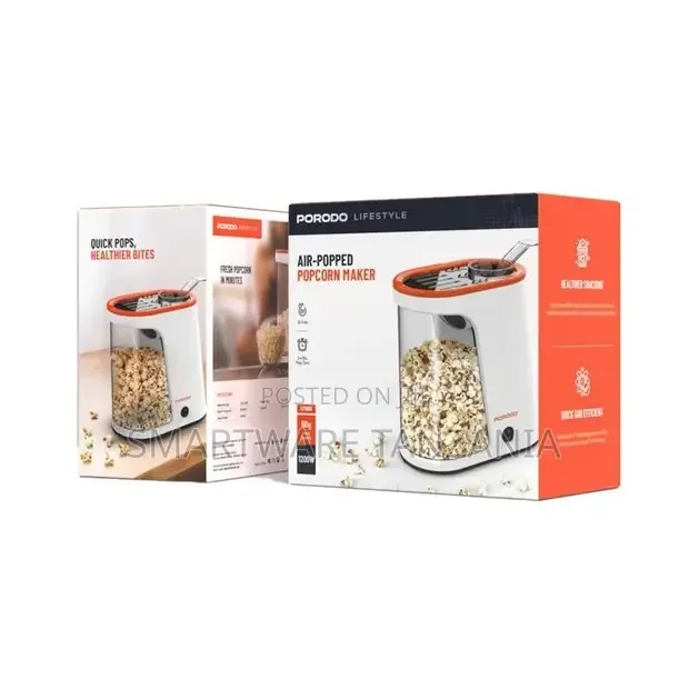 Porodo Lifestyle Air-Popped Popcorn Maker - Buy in Dar es Salaam, Tanzania | Smartware