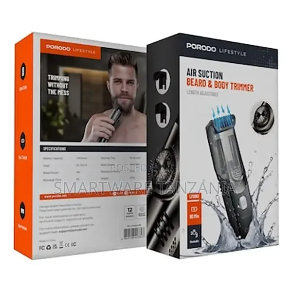 Porodo Lifestyle Air Suction Beard Body Trimmer - Buy in Dar es Salaam, Tanzania | Smartware