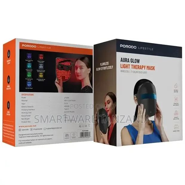 Porodo Lifestyle Aura Glow Light Therapy Mask - Buy in Dar es Salaam, Tanzania | Smartware